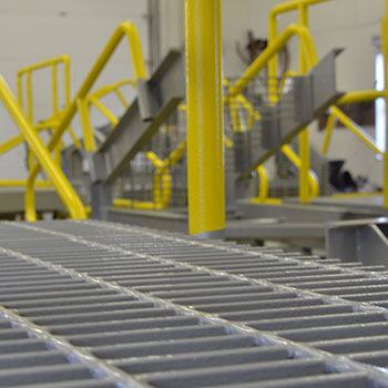 Stairs & walkways with industrial coatings