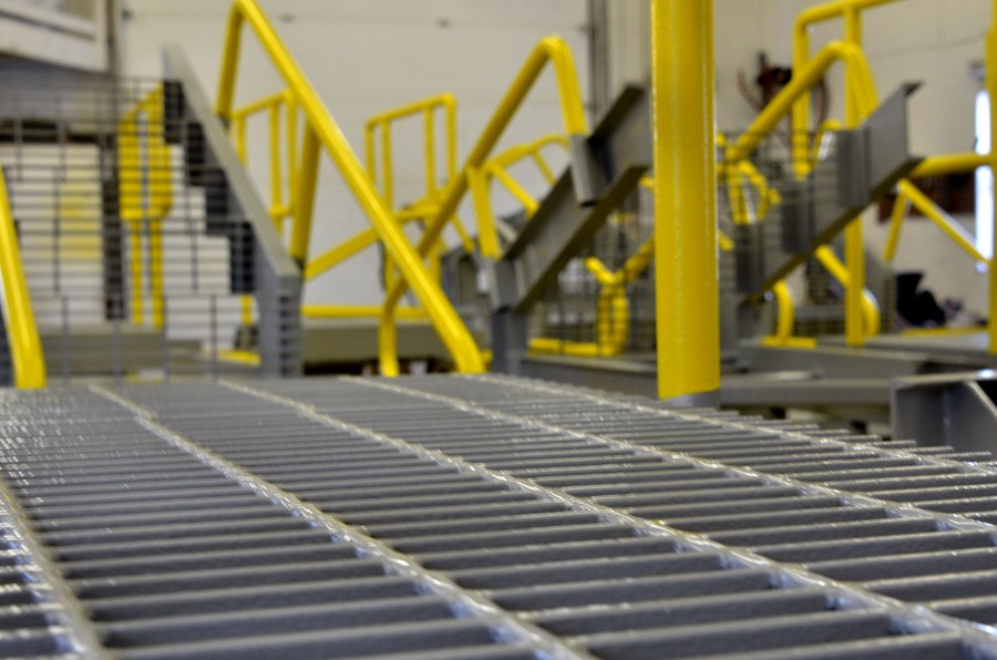 Industrial building with high-performance coating